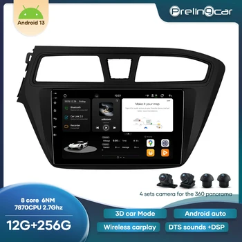 Android 13.0 Плеер для Hyundai i20 2015-2018 годов выпуска БЕЗ DVD автомагнитолы Мультимедиа Видео carplay Навигация GPS