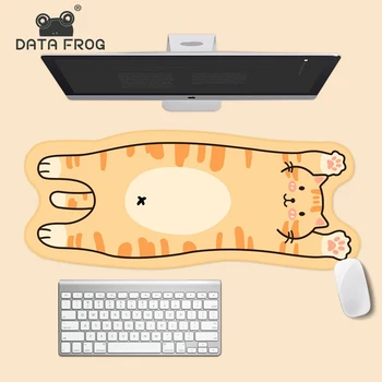 DATA FROG Большой милый Кавайный коврик для мыши, коврик для ноутбука, настольный Резиновый коврик для геймерской клавиатуры, Коврик для мыши для ПК, Игровые аксессуары для ноутбуков