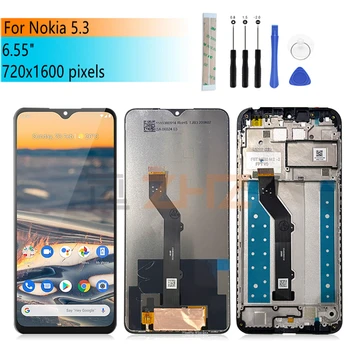 IPS ЖК-дисплей Для Nokia 5,3 Дисплей Сенсорный Экран Дигитайзер В сборе TA-1234, TA-1223, TA-1227 Запасные Части для ремонта экрана 6,55