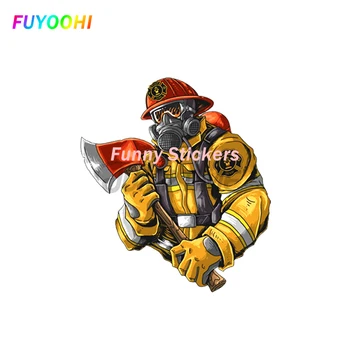 Внешний вид FUYOOHI / Защита Забавные наклейки Пожарный Креативный внешний вид кузова автомобиля и мотоцикла Водонепроницаемые и солнцезащитные наклейки