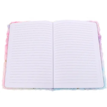Плюшевый блокнот Пушистый блокнот Мультяшный блокнот с рисунком звезды Дневник Планировщик для офиса