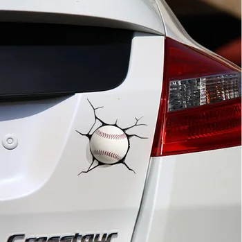 2 шт 3D стикер автомобиля бейсбольной бить окна авто мотоцикл бампер двери окна тела водонепроницаемый наклейка авто аксессуары автомобиль-стайлинг