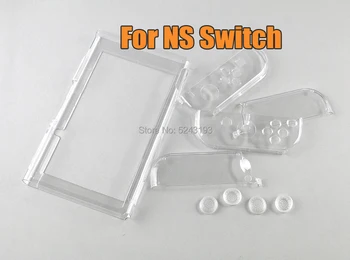 1 Комплект Защитного Чехла Консоли Nintend Switch 7 В 1, Защитная прозрачная хрустальная оболочка с 4 Колпачками для Большого Пальца Для Nintend NS Switch