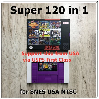 Игровой Картридж Super 120 в 1 для 16-битной Игровой консоли с Горячими Играми