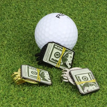 Долларовая банкнота, метка для мяча для гольфа с магнитным зажимом для шляпы для гольфа, Уникальный забавный маркер для гольфа, учебные пособия для мальчиков и девочек, подарок для игроков в гольф