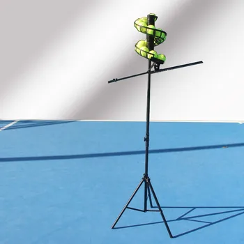 Тренажер для игры в теннис с автоматическим мячом, регулируемая скорость и высота подачи теннисного мяча, тренажер для начинающих с одним замахом