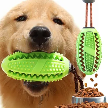 Самая продаваемая на Amazon Прочная Интерактивная Резиновая игрушка-Лакомство Для собак Для Чистки зубов, Кормушка Для Протечек Пищи, Интерактивные Игрушки Для Перемещения домашних Животных