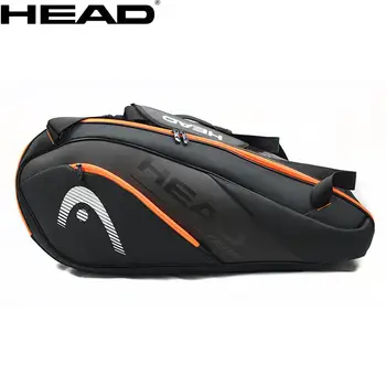 2019 Новая оригинальная сумка для тенниса на голову, сумка для ракеток для бадминтона, сумка на одно/двойное плечо, многофункциональная сумка для 6-9 ракеток