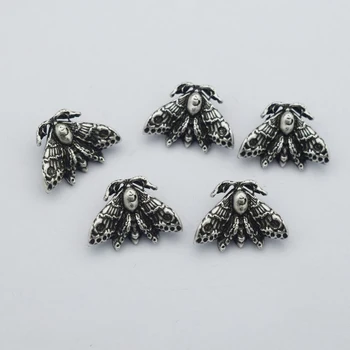 Готическое насекомое крошечная Лунная Голова Бражника Подвеска-шарм для ювелирных изделий DIY