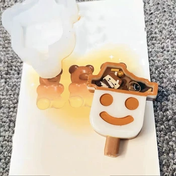 Геометрическая форма для украшения мороженого из желтка, сделай сам Брелок-подвеска для ключей, декор цепочки для ключей