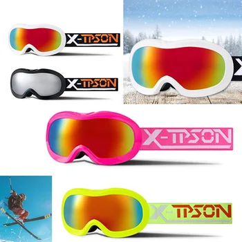 Лыжные очки Двухслойные сферические линзы Противотуманная лыжная маска Очки Лыжный спорт Снег Детские очки для сноуборда Лыжные солнцезащитные очки Очки