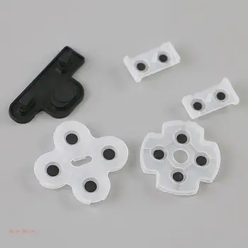 Мягкие силиконовые резиновые накладки, 5 шт./компл. игровых аксессуаров, замена токопроводящих резиновых накладок для PS3Controller