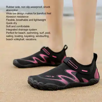 1 Пара пляжной обуви, обувь для водных видов спорта, женская Быстросохнущая, устойчивая к скольжению для пляжного тенниса, пеших прогулок на открытом воздухе, кемпинга.