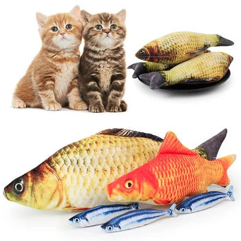 20-сантиметровая игрушка Cat Favor Fish В форме чучела Рыбы, доска для кошачьих царапин, когтеточка, плюшевые игрушки для кошек, игрушки для домашних животных, товары для домашних животных