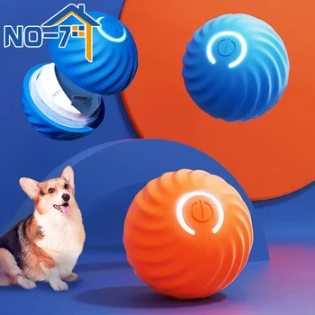 Умный игрушечный мяч для собак, Электронная Интерактивная игрушка для домашних животных, Движущийся мяч, автоматический прыгающий мяч для щенка, подарок на День рождения, продукт для собак и кошек