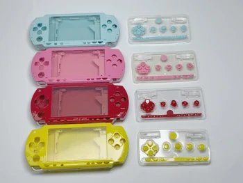 Высококачественный полноразмерный чехол для игровой консоли PSP1000, корпус PSP 1000, лицевая панель, крышка с кнопками, набор винтов
