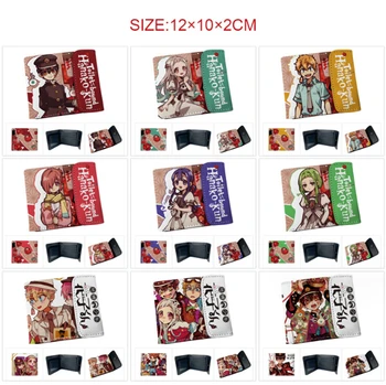 Кошелек с логотипом Hanako-kun в стиле аниме, кошелек с пряжкой для бутика, кошелек для денежных карт для мальчиков и девочек, кошелек с новой цветной печатью