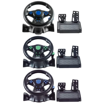 Рулевое колесо гоночного симулятора С двойным сцеплением, управление запуском, вибрационный контроллер для Switch/ xbox One/360/PS4/PS2/PS3/PC