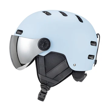 Лыжный шлем, ветрозащитный шлем для снежных видов спорта с защитой ушей, защитные очки, Интегрально-формованный шлем, защитные шлемы для скейтборда, сноуборда.