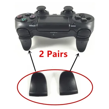 2 Пары Удлинителей триггеров R2 L2 для контроллера Playstation PS4 Pro Slim с двумя Триггерами для контроллера Dualshock 4 PS4