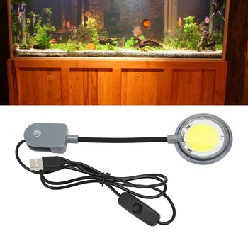Рыбий Световой Стержень Clip On LED Aquarium Light Высокой Яркости Softlight Гибкая Рыбий Зажимная Лампа для Воды