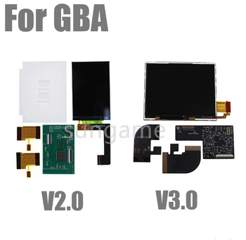 1 комплект V2.0 V3.0 IPS ЖК-экран для яркости подсветки GBA Без сварки