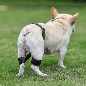 Наколенник для щенка, регулируемый наколенник для маленьких средних и крупных собак, опору для ног щенка, защиту от травм для собак