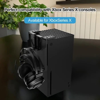 Пылезащитный чехол для игровой консоли Пылезащитный чехол Кронштейн для наушников Вентиляционное отверстие в верхнем корпусе Пылезащитный фильтр Аксессуары для Xbox Series X