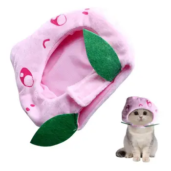 Кошачьи шляпы Регулируемая кошачья костюмная шляпа с выражением Забавная Розовая кошачья шляпа для кошек и маленьких собачек Костюм Котенка щенка для вечеринки