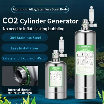 1Л/2Л Аквариум DIY CO2 Генератор Системный Комплект С Регулировкой Расхода Воздуха Под Давлением Газовый Баллон Co2 для Аквариумных Растений Резервуары