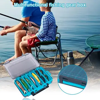 Коробка для наживки, Многоцветная коробка для рыболовных снастей с ручкой, Портативная Рыболовная коробка с отделением высокого качества, дизайн