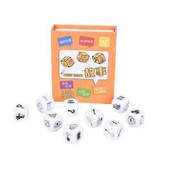настольная игра-головоломка с кубиками 9шт, рассказывающая историю, детская забавная английская игра