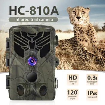 HC810A 24MP Камера наблюдения за охотничьими тропами 1080P Камеры наблюдения за дикой природой Инфракрасные камеры ночного видения IP65 Фотоловушки для диких животных