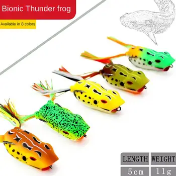 Новая Приманка Thunder Frog Luya Bait Bionic Поддельная Приманка Поверхностный Трактор Бионическая Приманка С Острыми Двойными Крючками Рыболовная Приманка