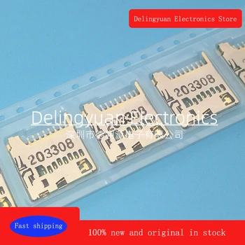 Новый и оригинальный 503398-0891 5033980891 05033980891 9 (8 + 1) Pin-разъем для безопасной цифровой карты microSD