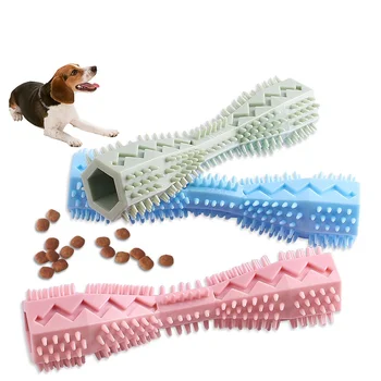 Игрушка для прорезывания зубов, жевательная палочка для собак, устойчивая к укусам, забавная игрушка для домашних животных, протечка еды, палочка для чистки зубов