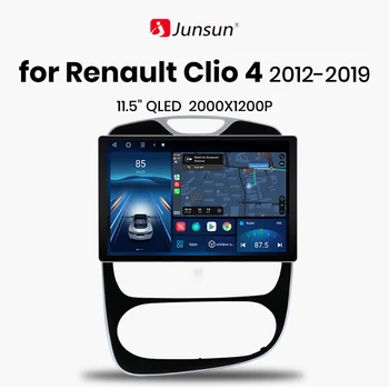 Junsun X7 MAX 13,1 “2K AI Voice Беспроводной CarPlay Android Авторадио Для Renault Clio 4 ZOE 2012-2019 Мультимедийное авторадио
