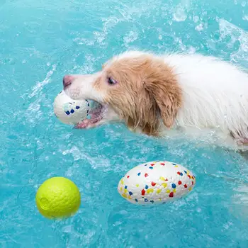 Отскок Собачьего мяча Тренировочный Мяч для собак Прочная устойчивая к Укусам Игрушка для Прорезывания зубов У домашних животных Снимает Скуку Способствует Здоровому питанию