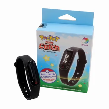 Обновленный браслет Brook Smart Watch для Pokemon Go Plus с карманным автоматическим захватом, совместимый с Bluetooth для IOS / Android