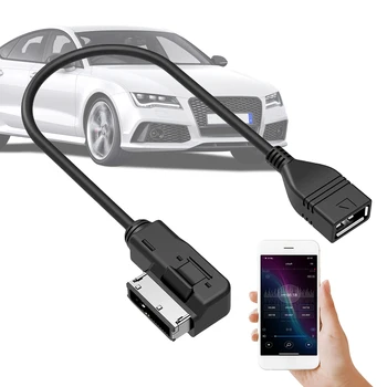 USB Aux Кабель-Адаптер Аудио AUX Адаптер Провод Передачи Данных Музыка MDI MMI AMI К USB Женский Интерфейс для Audi A6L Q5 Q7 A8 S5 A5 A4L A3