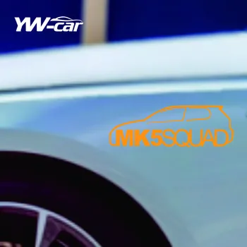 Наклейка для Укладки автомобиля MK5 SQUAD Vw Golf Mk4 R32 GTI Аппликация Грузовик Авто Наклейки На Боковые Стекла Водонепроницаемый Стикер для Укладки Автомобиля