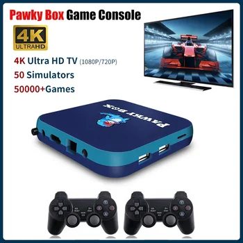 Игровая консоль Pawky Box для PS1/DC/Naomi 50000 + Игр, супер консоль, мини-телевизор с Wi-Fi, Детский ретро-плеер для видеоигр 4K