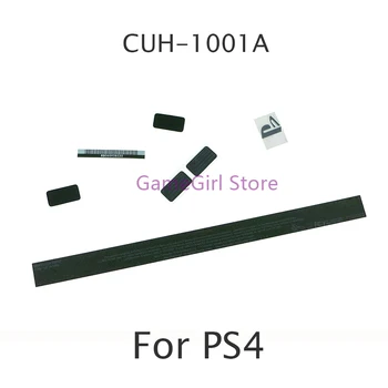 1 комплект для игровой консоли PlayStation 4 PS4, черный корпус, чехол, наклейка, уплотнители CUH-1001A