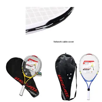 Детская Спортивная теннисная ракетка для детей младшего возраста, Теннисная ракетка с ручкой из алюминиевого сплава PU