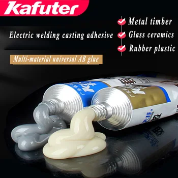 65g Kafuter A + B Металлический Ремонтный Клей Супер Клей Железный Стальной Автоматический Радиатор Резервуар Для Воды Специальная Утечка, Затыкающая Сварочный Клей