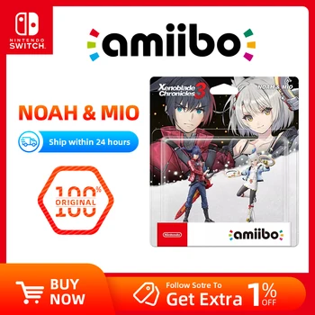 Фигурка Nintendo Amiibo - Xenoblade 3 - Noah + Mio - для игровой консоли Nintendo Switch, модель игрового взаимодействия.