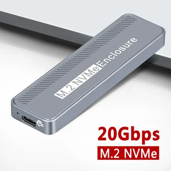 M.2 SSD Case M.2 NVMe SSD Внешний Корпус Адаптер 20 Гбит/с USB3.2 Gen2 Корпус Твердотельного Накопителя для Windows Macbook PC