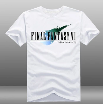 Мужские Футболки с игрой Final Fantasy VII FF7, Белые Футболки из 100% хлопка С Коротким рукавом И Круглым вырезом, Футболки 3 Стиля