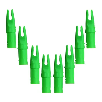 50 штук зеленых наконечников для стрельбы из лука, наконечники для стрел Наружный диаметр 7,6 мм, Внешняя тетива для алюминиевого древка стрелы