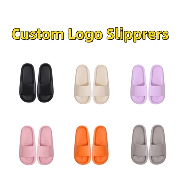 Высококачественные тапочки на заказ с логотипом, мужские слайды для обуви из ПВХ с 3D-печатью, Тапочки с логотипом на заказ, Обувь унисекс